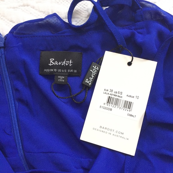 Bardot Lalia Cold Shoulder Maxi Gown NWT - Picture 10 of 11